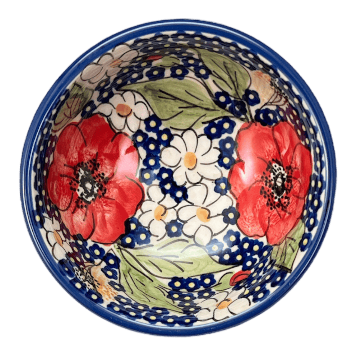 Bowl, Round, Dipping, 4.25" in "Poppies & Posies" by Manufaktura | M153S-IM02