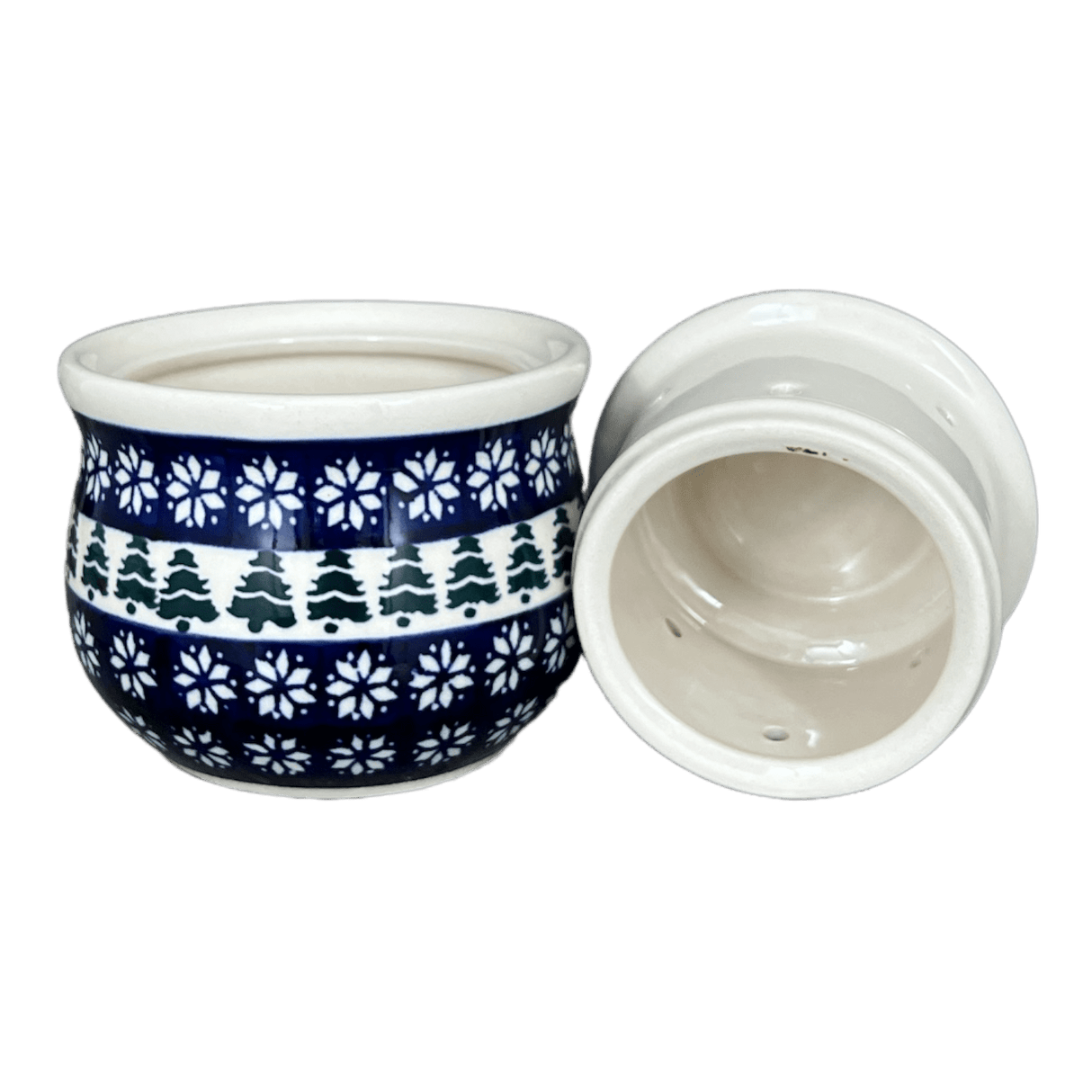 Butter Crock, 4.5" x 3.5" in "Floral Pine" by Zaklady | Y1512-D914