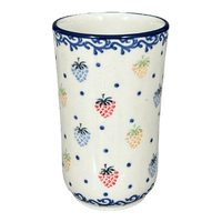 A picture of a Polish Pottery CA 12 oz. Tumbler (Mixed Berries) | A076-1449X as shown at PolishPotteryOutlet.com/products/c-a-12-oz-tumbler-mixed-berries-a076-1449x