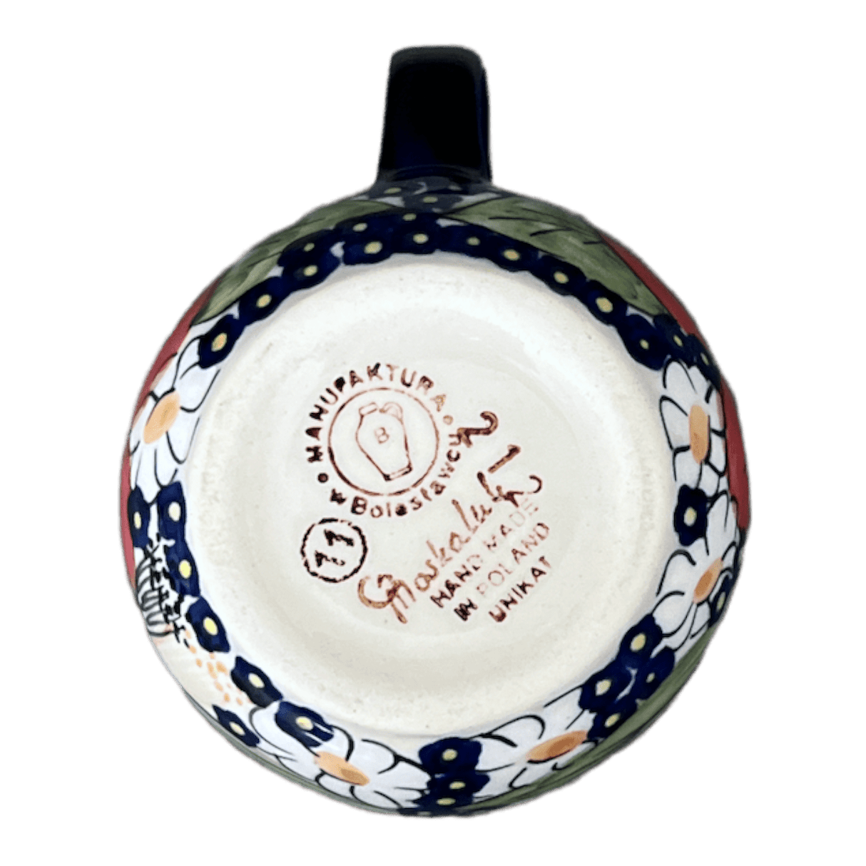 Creamer, The Cream of Creamers-"Basia", 6.5 oz in "Poppies & Posies" by Manufaktura | D019S-IM02