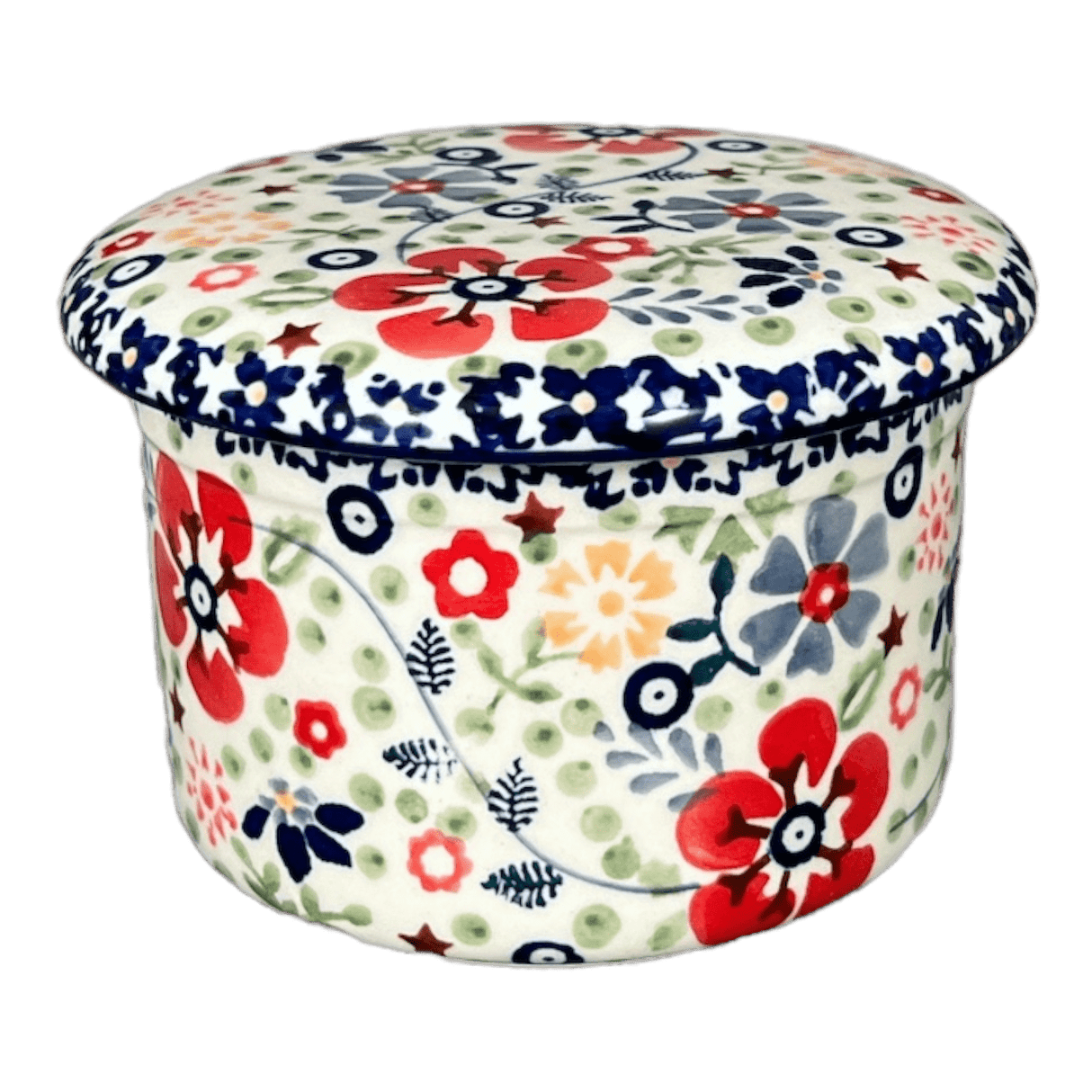 Butter Crock, 4.5" in "Full Bloom" by Manufaktura | M136S-EO34