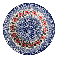 A picture of a Polish Pottery CA Soup Plate (Rosie's Garden) | A014-1490X as shown at PolishPotteryOutlet.com/products/9-25-soup-pasta-plate-rosies-garden-a014-1490x