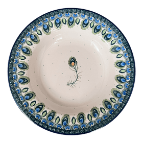 Polish Pottery CA Soup Plate (Peacock Plume) | A014-2218X Additional Image at PolishPotteryOutlet.com