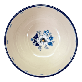 Polish Pottery C.A. Large Apple Baker (Snow White Anemone) | A034-2222X Additional Image at PolishPotteryOutlet.com