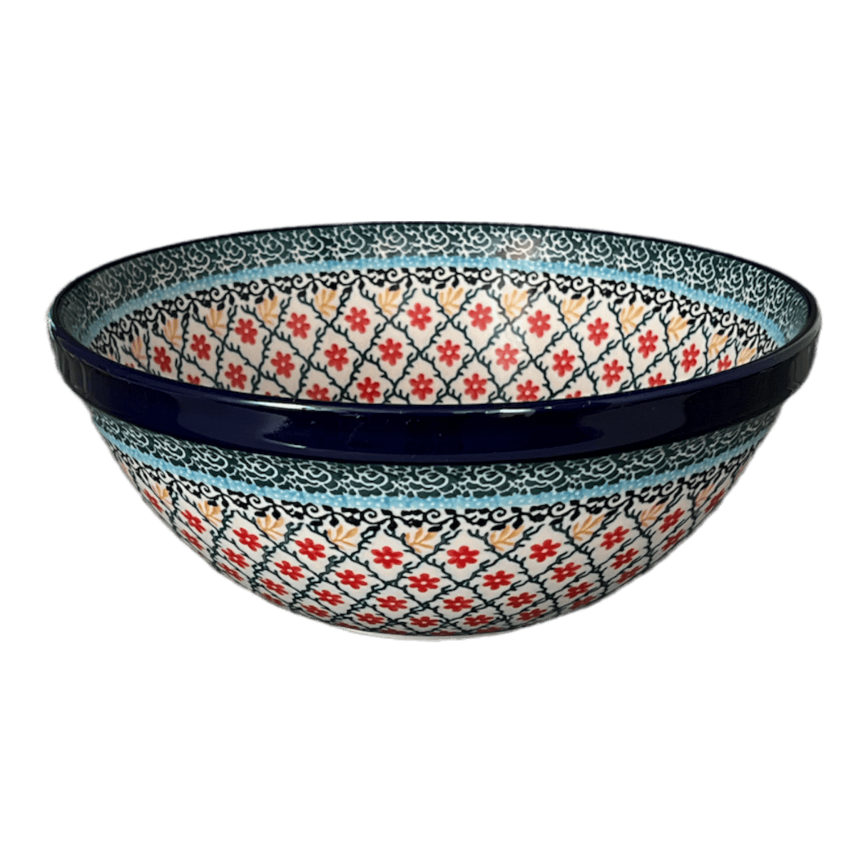 Bowl, Round, Kitchen, 9" in "Garden Trellis" by Ceramika Artystyczna | A056-U2123