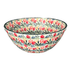 Polish Pottery CA 7.75" Kitchen Bowl (Tulip Burst) | A057-U4226 at PolishPotteryOutlet.com