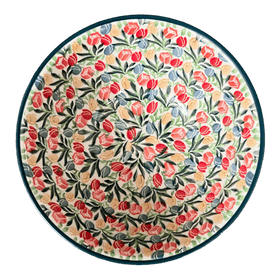 Polish Pottery CA 7.75" Kitchen Bowl (Tulip Burst) | A057-U4226 Additional Image at PolishPotteryOutlet.com