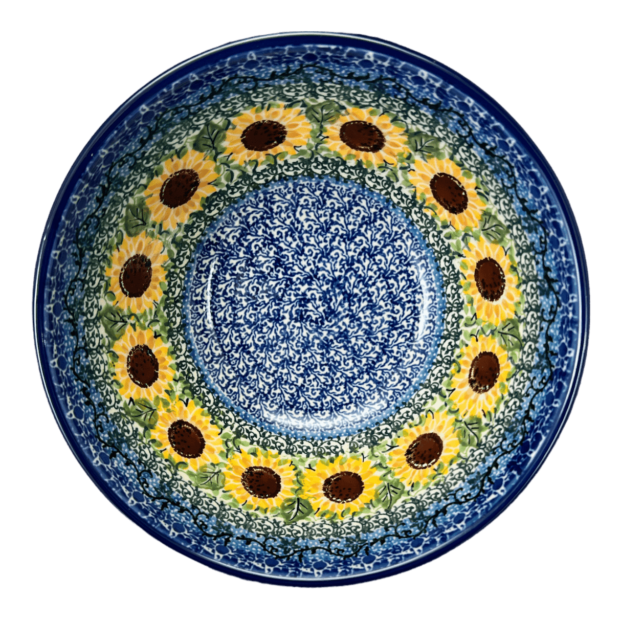 Bowl, Round, Kitchen, 7.75" in "Sunflowers" by Ceramika Artystyczna | A057-U4739