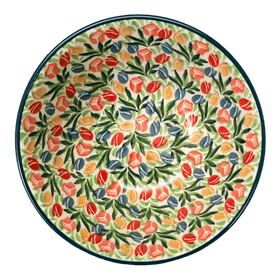 Polish Pottery CA 6.75" Kitchen Bowl (Tulip Burst) | A058-U4226 Additional Image at PolishPotteryOutlet.com