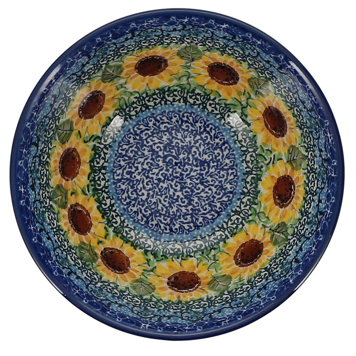 Bowl, Round, Kitchen, 6.75" in "Sunflowers" by Ceramika Artystyczna | A058-U4739