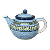 Polish Pottery C.A. 40 oz. Teapot (Aztec Blues) | A060-U4428 at PolishPotteryOutlet.com