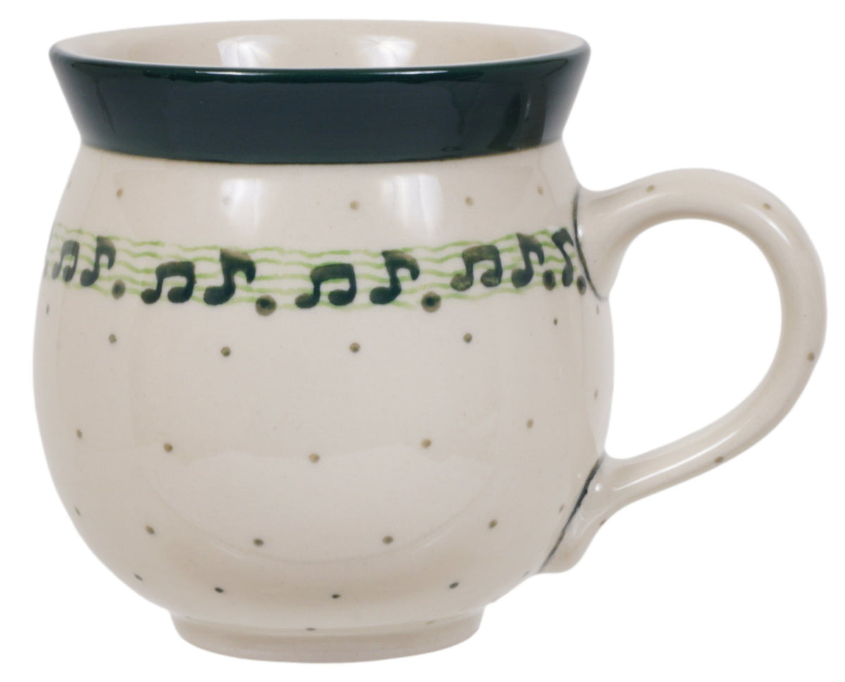 Mug, Belly Mug, 12 oz Medium in "Melody" by Ceramika Artystyczna | A070-1714Q