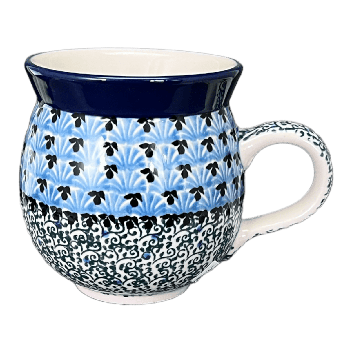 Mug, Belly Mug, 12 oz Medium in "Shell Game" by Ceramika Artystyczna | A070-2160X