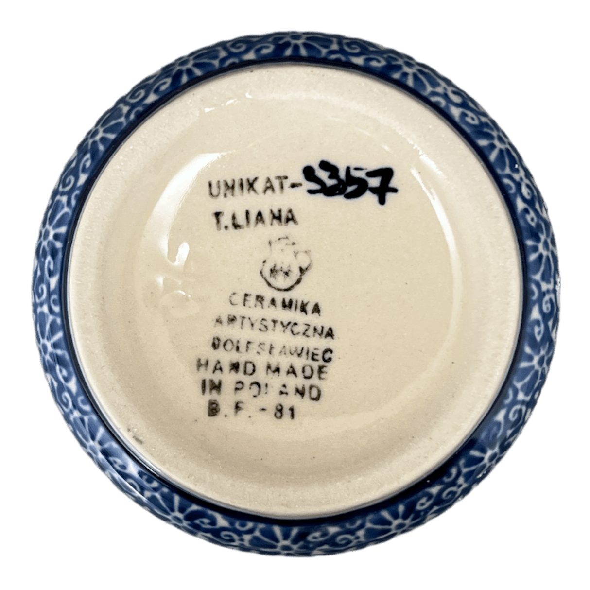 Tumbler, 12 oz in "Hummingbird Bouquet" by Ceramika Artystyczna | A076-U3357