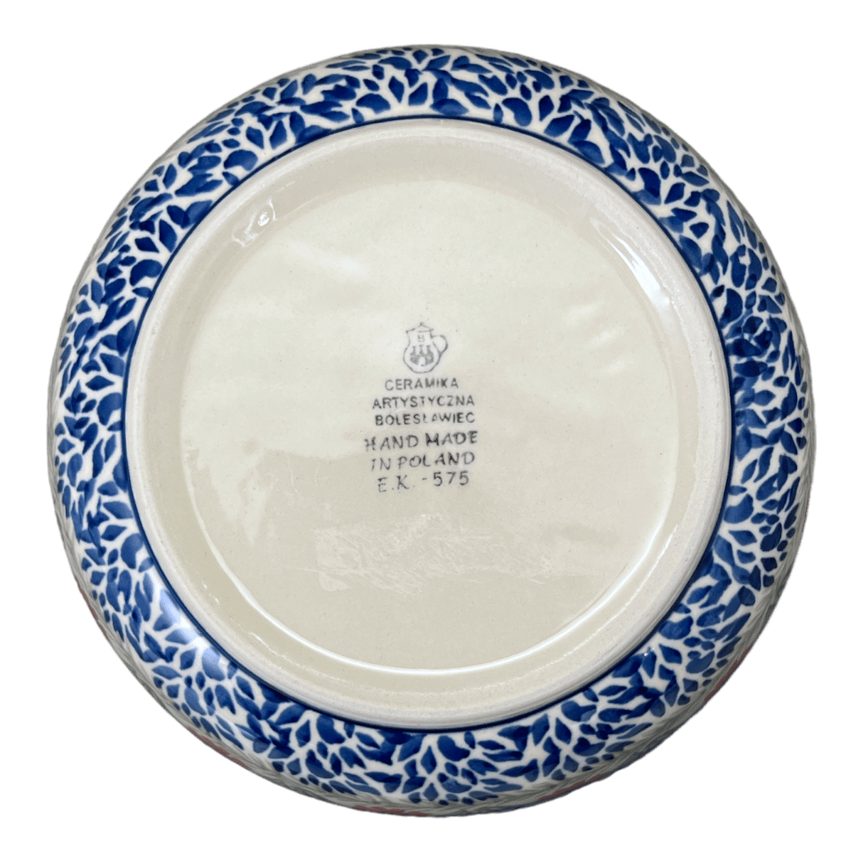 Bowl, Round, 7.75" in "Red Aster" by Ceramika Artystyczna | A211-1435X