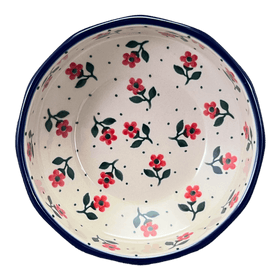 Polish Pottery CA Multangular Bowl (Flower Girl) | A221-1661X Additional Image at PolishPotteryOutlet.com