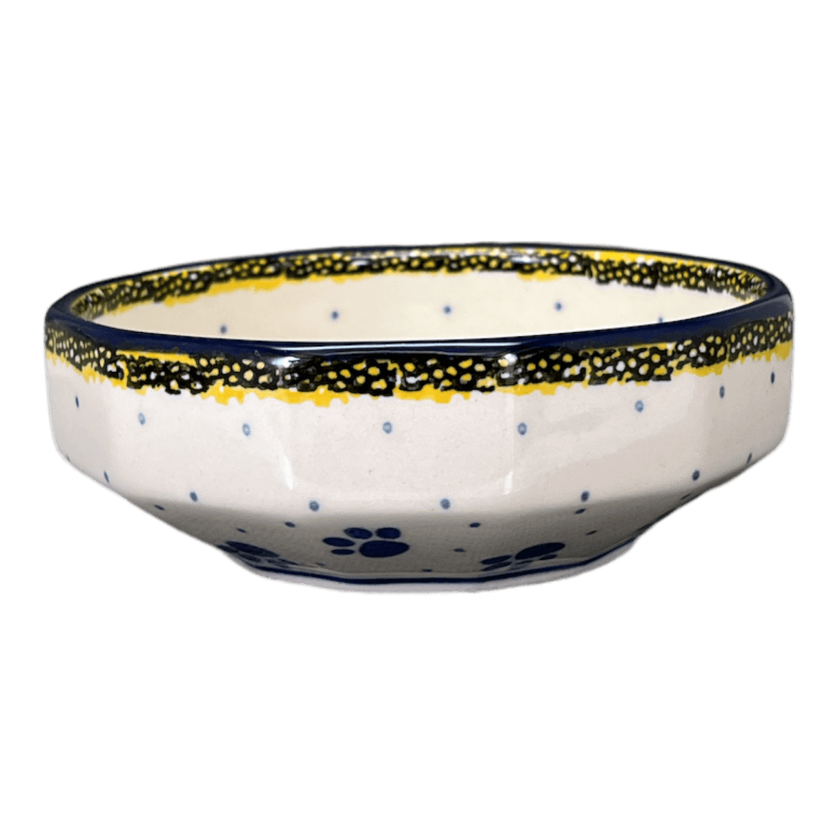 Bowl, Multiangular, 5" in "Paw Parade" by Ceramika Artystyczna | A221-1769X