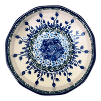 A picture of a Polish Pottery CA Multangular Bowl (Waving Tulips) | A221-1825X as shown at PolishPotteryOutlet.com/products/5-multiangular-bowl-waving-tulips-a221-1825x