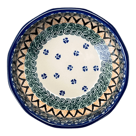 Polish Pottery CA Multangular Bowl (Aztec Paws) | A221-945X Additional Image at PolishPotteryOutlet.com