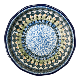 Polish Pottery CA Multangular Bowl (Aztec Blues) | A221-U4428 Additional Image at PolishPotteryOutlet.com