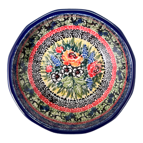 Polish Pottery CA Multangular Bowl (Beautiful Bouquet) | A221-U4616 Additional Image at PolishPotteryOutlet.com