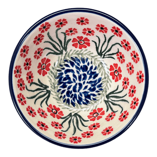 CA 4.75 Bowl (Red Aster) | A556-1435X - The Polish Pottery Outlet