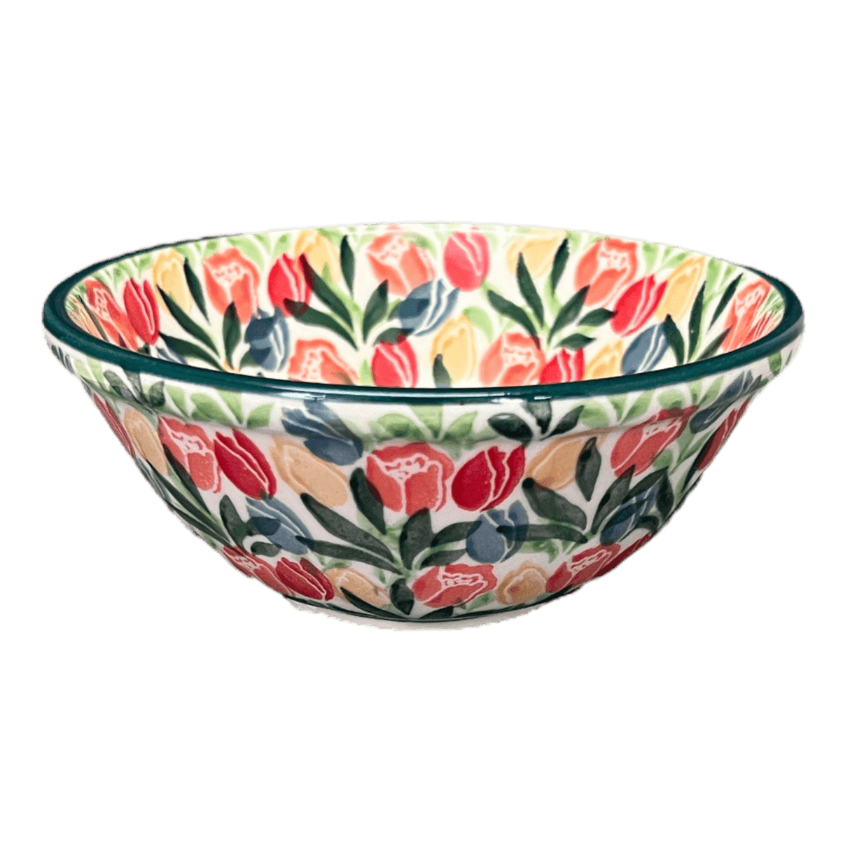 Bowl, Round, 4.75" in "Tulip Burst" by Ceramika Artystyczna | A556-U4226