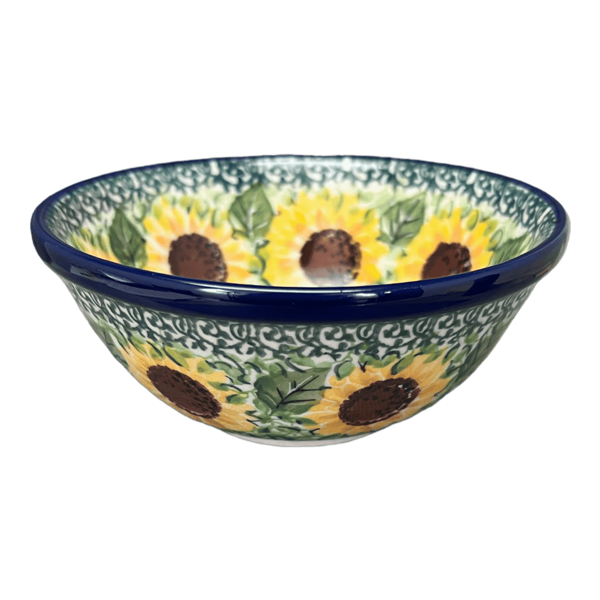 Bowl, Round, 4.75" in "Sunflowers" by Ceramika Artystyczna | A556-U4739