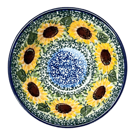 Polish Pottery CA 4.75" Bowl (Sunflowers) | A556-U4739 Additional Image at PolishPotteryOutlet.com
