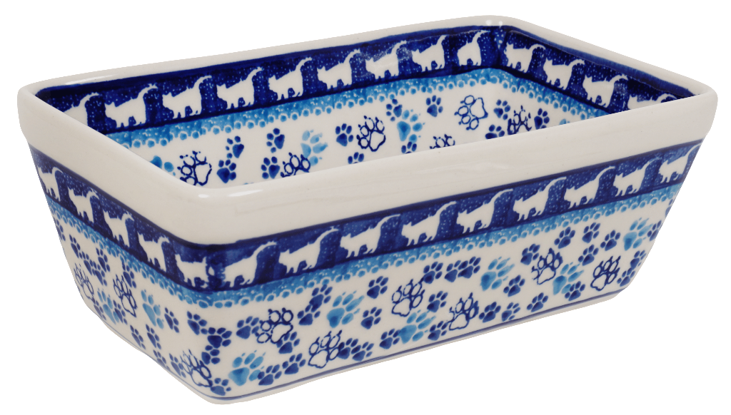 Baker, Bread, Medium, 8" x 5" in "Cat Tracks" by Ceramika Artystyczna | A603-1771