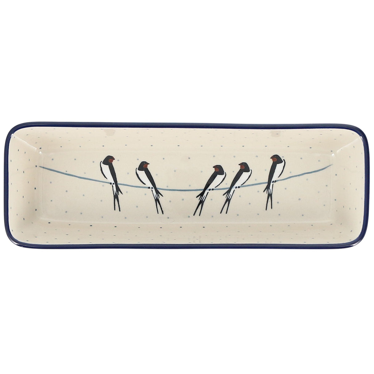 Baker, Bread, Extra Long, 12" x 4.75" in "Birds on a Wire" by Ceramika Artystyczna | A784-U4831