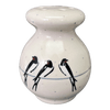 Polish Pottery Parmesan/Spice Shaker (Birds on a Wire) | A934-U4831 at PolishPotteryOutlet.com