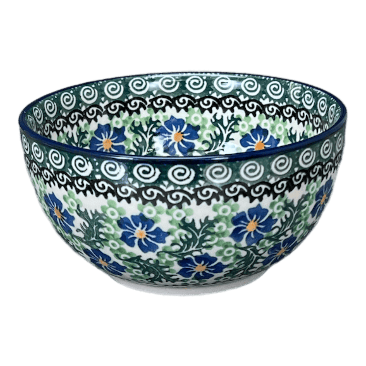 Bowl, Round, Deep, 5.5" in "Clematis" by Ceramika Artystyczna | A986-1538X