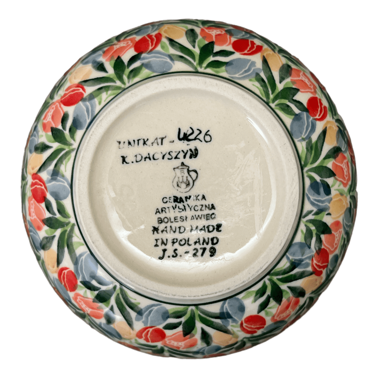 Bowl, Round, Deep, 5.5" in "Tulip Burst" by Ceramika Artystyczna | A986-U4226