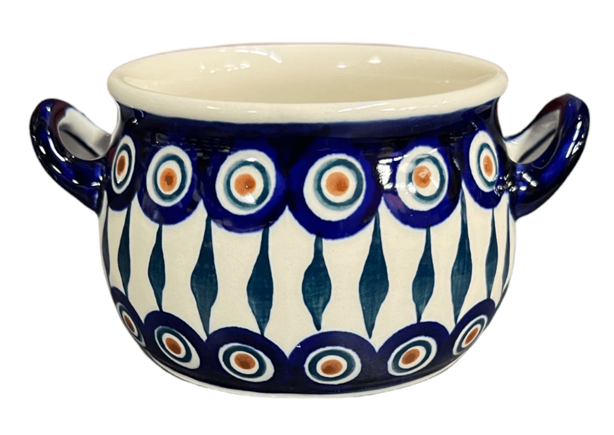 Soup Tureen, Individual, 14 oz in "Peacock" by Manufaktura | B006T-54