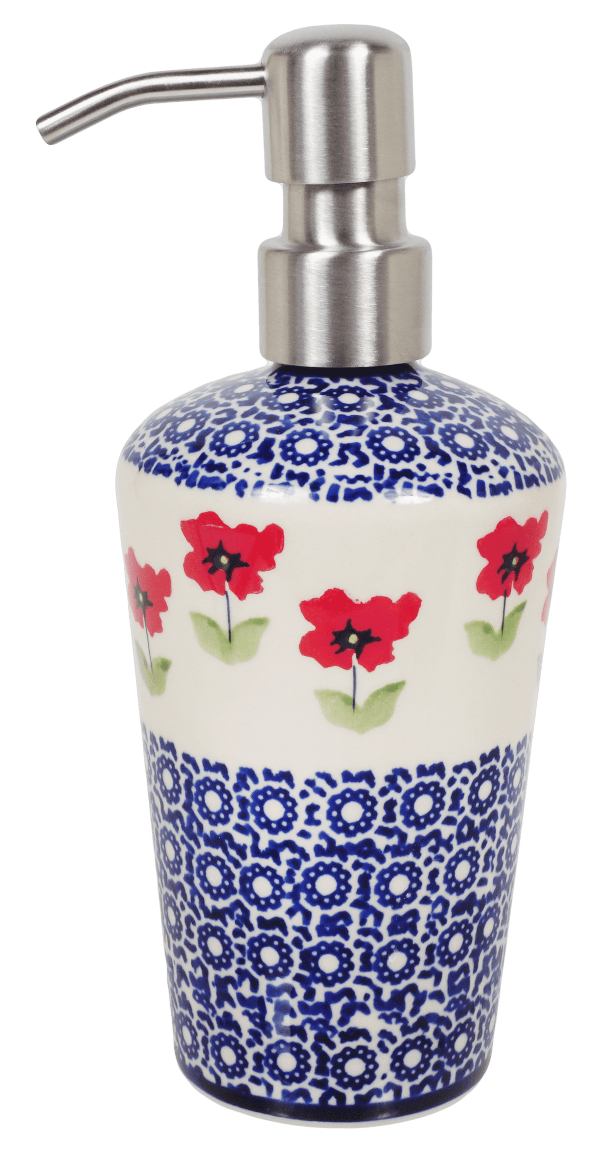 Soap Dispenser, 7" in "Poppy Garden" by Manufaktura | B009T-EJ01