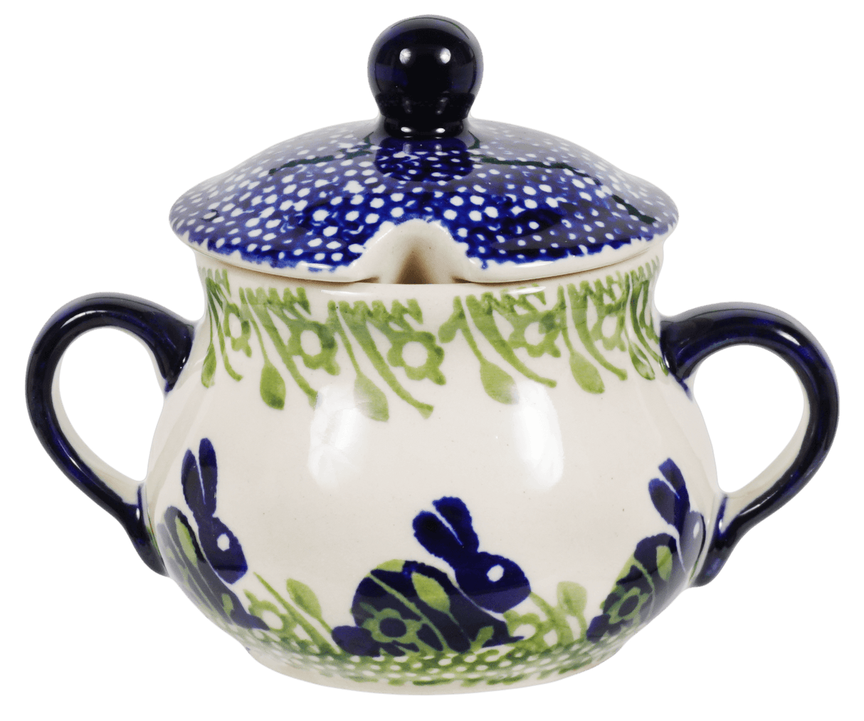 Bowl, Round, Sugar Bowl, 3.5" in "Bunny Love" by Manufaktura | C015T-P324