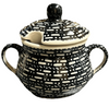 Polish Pottery 3.5" Traditional Sugar Bowl (Metro) | C015T-WCZM at PolishPotteryOutlet.com