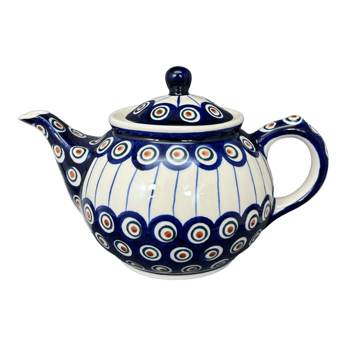 Teapot, 0.7 Liter in "Peacock in Line" by Manufaktura | C016T-54A