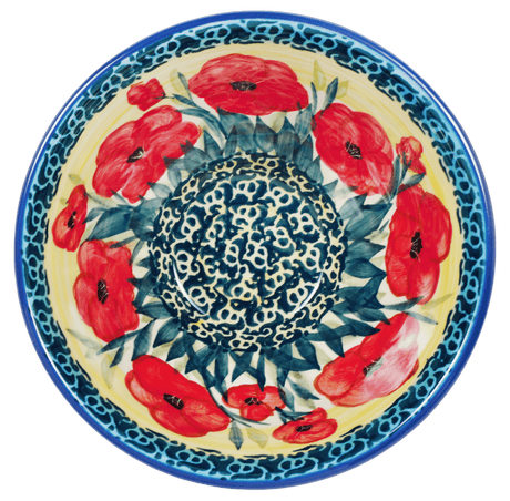 Bowl, Round, Fancy, 5.5" in "Poppies in Bloom" by Manufaktura | C018S-JZ34
