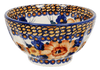 Polish Pottery 5.5" Fancy Bowl (Bouquet in a Basket) | C018S-JZK at PolishPotteryOutlet.com