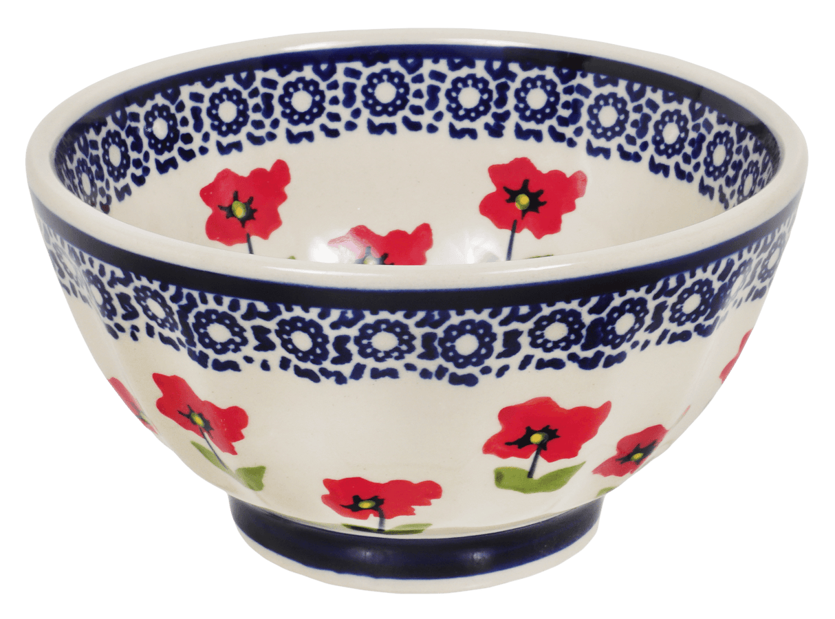 Bowl, Round, Fancy, 5.5" in "Poppy Garden" by Manufaktura | C018T-EJ01