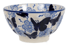 Polish Pottery 5.5" Fancy Bowl (Blue Butterfly) | C018U-AS58 at PolishPotteryOutlet.com