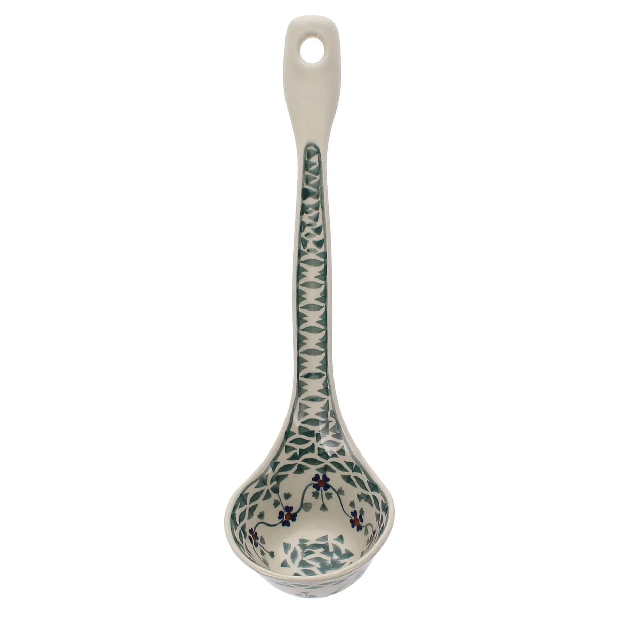Ladle, Soup, 12" in "Woven Pansies" by Manufaktura | C020T-RV