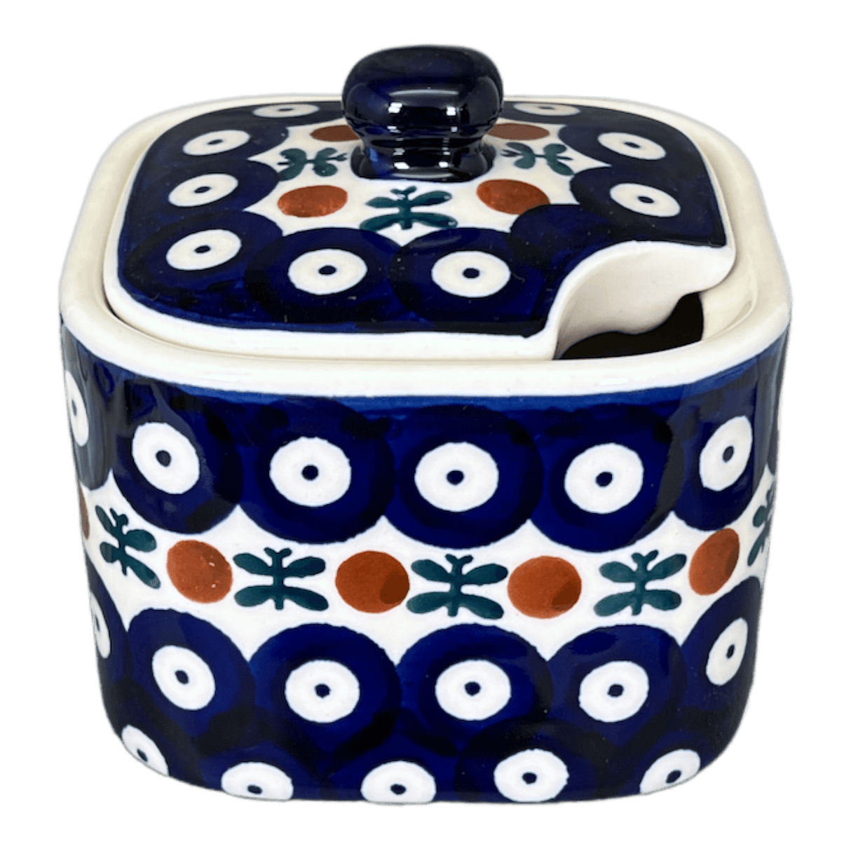 Bowl, Square, Sugar Bowl, 3.5" in "Mosquito" by Manufaktura | C030T-70