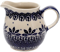 A picture of a Polish Pottery The Cream of Creamers - "Basia" (Swan Lake) | D019T-WA as shown at PolishPotteryOutlet.com/products/the-cream-of-creamers-basia-swan-lake-d019t-wa