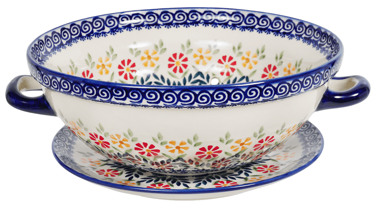 Bowl, Round, Berry Bowl, 9.75" in "Flower Power" by Manufaktura | D038T-JS14