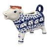 Polish Pottery Cow Creamer (Kitty Cat Path) | D081T-KOT6 at PolishPotteryOutlet.com