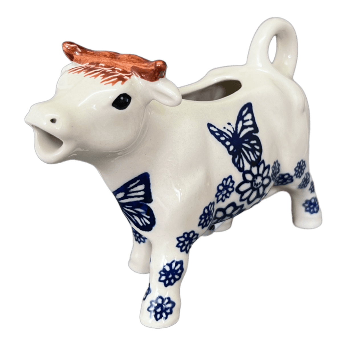 Creamer, Cow, 4 oz in "Butterfly Garden" by Manufaktura | D081T-MOT1