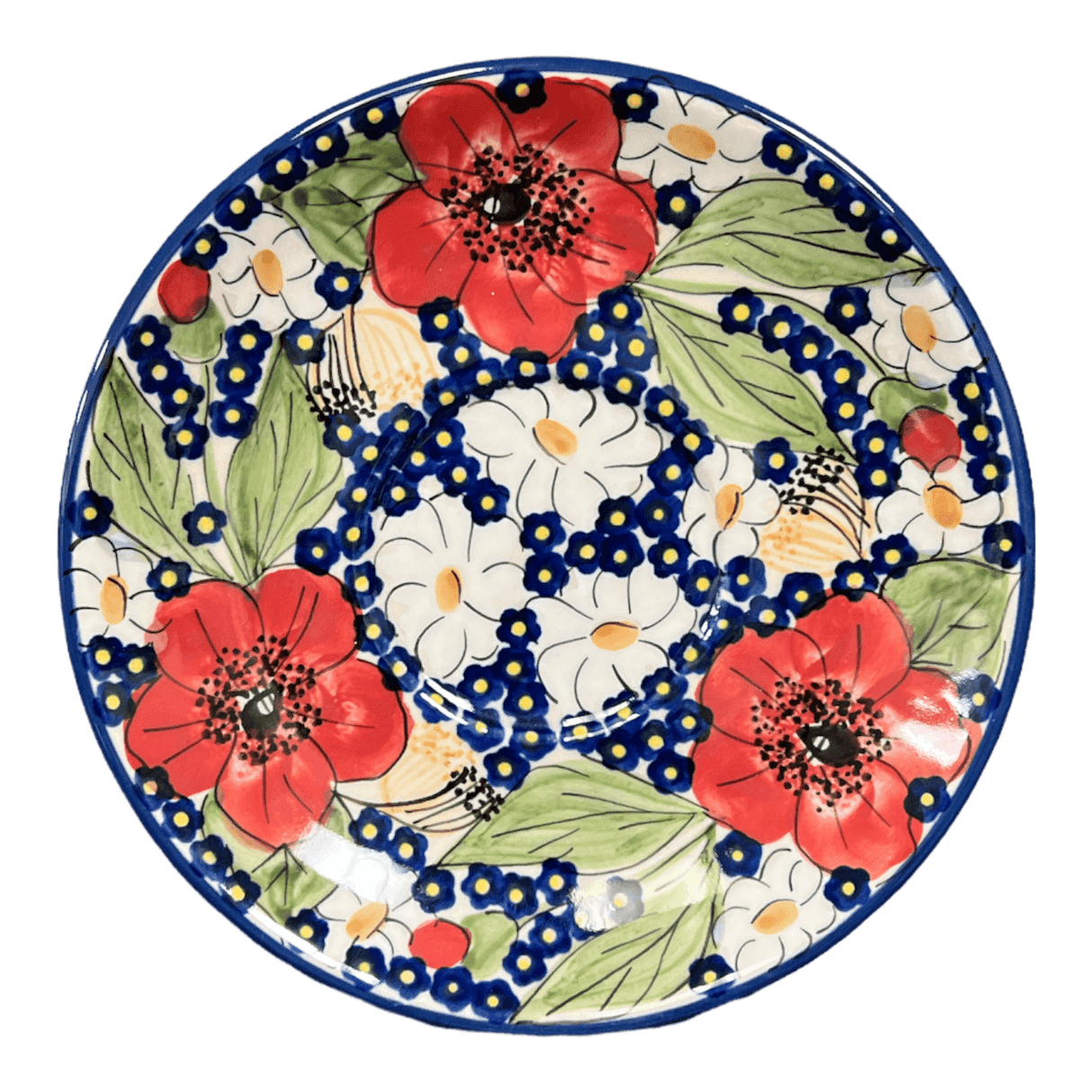 Cup & Saucer, 7 oz in "Poppies & Posies" by Manufaktura | F043S-IM02